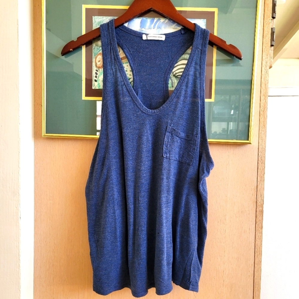 Alexander Wang Slate Blue Sleeveless Top